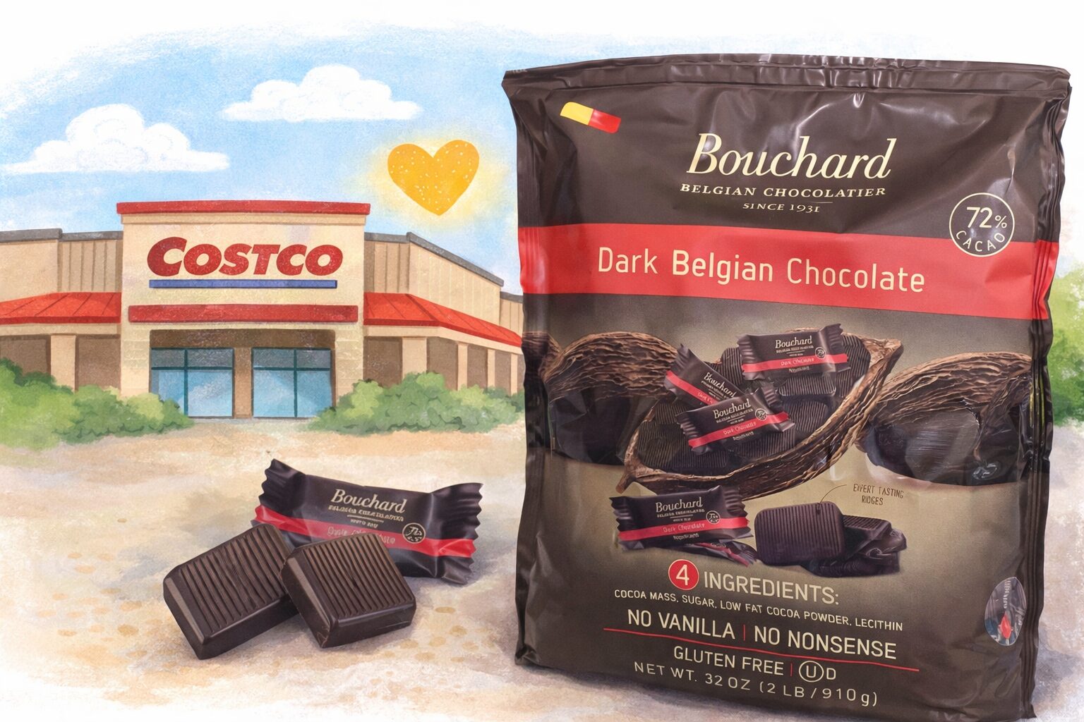 コストコのBOUCHARDダークチョコ72％は苦い？味と満足感を正直レビュー